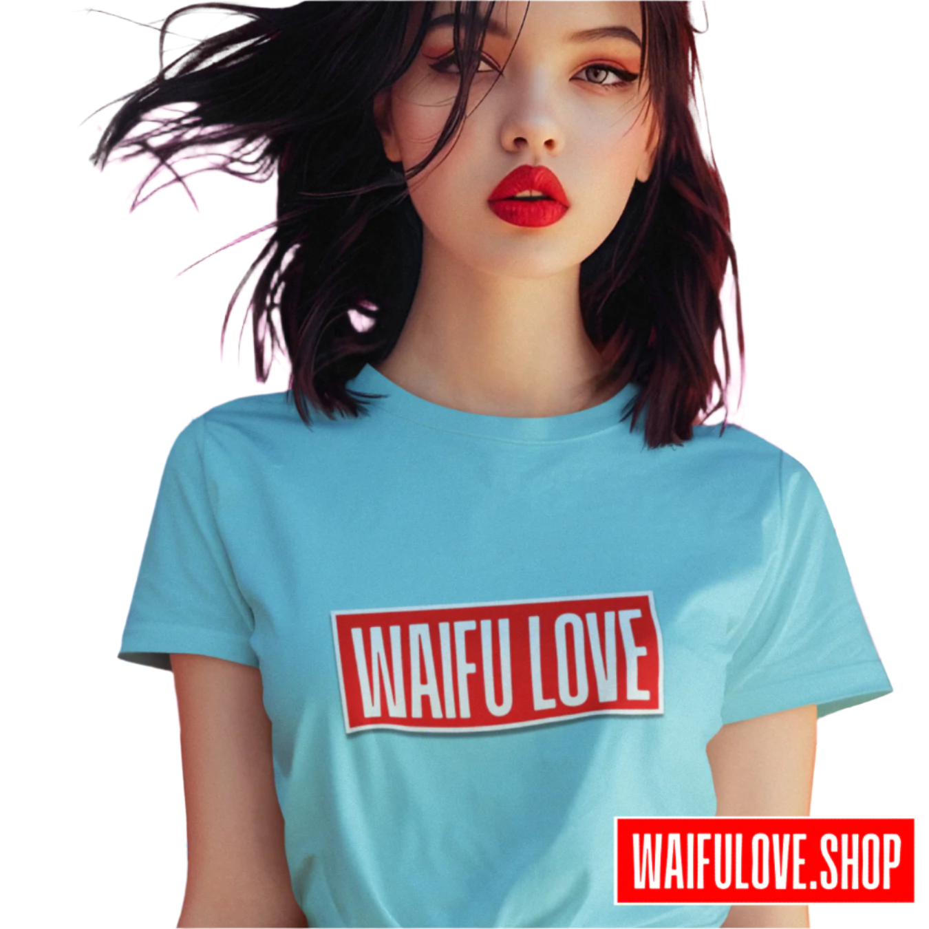 Cotton WAIFU LOVE Unisex Classic SS Tee