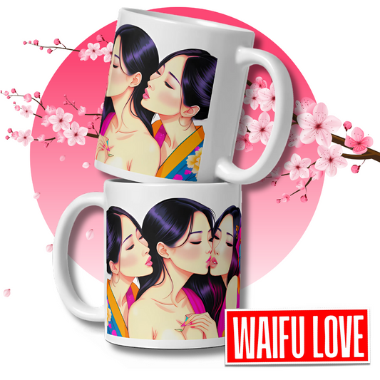 Waifu Mugs: GIRL LOVE Beautiful 11oz. Ceramic Mug