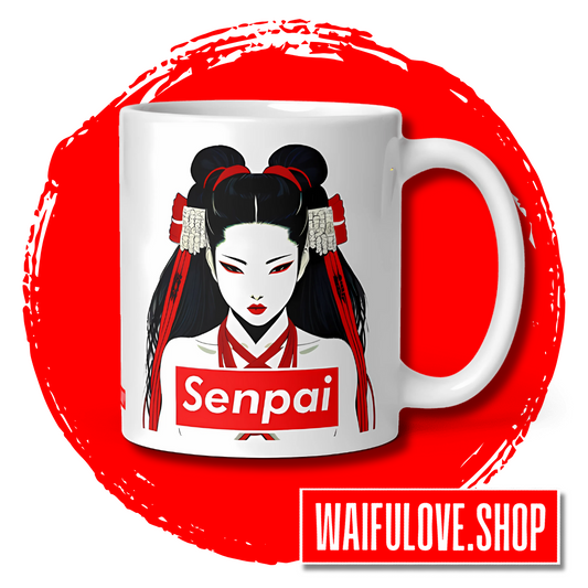 Waifu Mugs: Beautiful SENPAI 11oz. Ceramic Mug